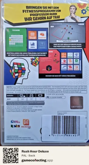 Rush Hour Deluxe Nintendo Switch, PAL box back