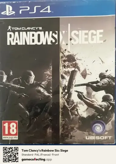 Tom Clancy's Rainbow Six: Siege PlayStation 4, France box front
