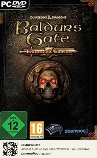 Baldur's Gate Computer, Germany box front