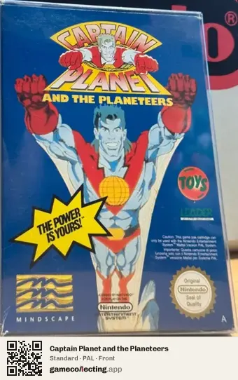 Captain Planet and the Planeteers Nintendo Entertainment System, PAL box front