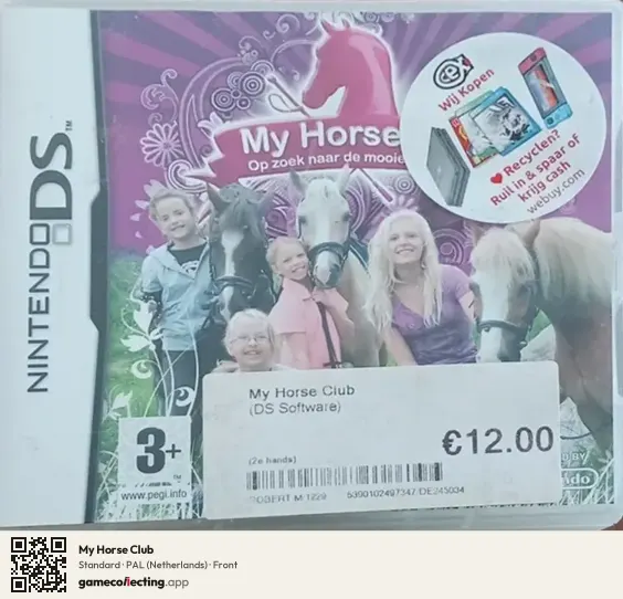My Horse Club Nintendo DS, Netherlands box front