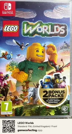 LEGO Worlds Nintendo Switch, United Kingdom box front