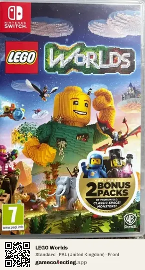 LEGO Worlds Nintendo Switch, United Kingdom box front