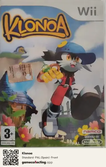 Klonoa Nintendo Wii, Spain box front