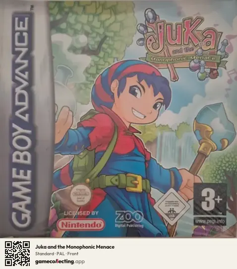 Juka and the Monophonic Menace Game Boy Advance, PAL box front