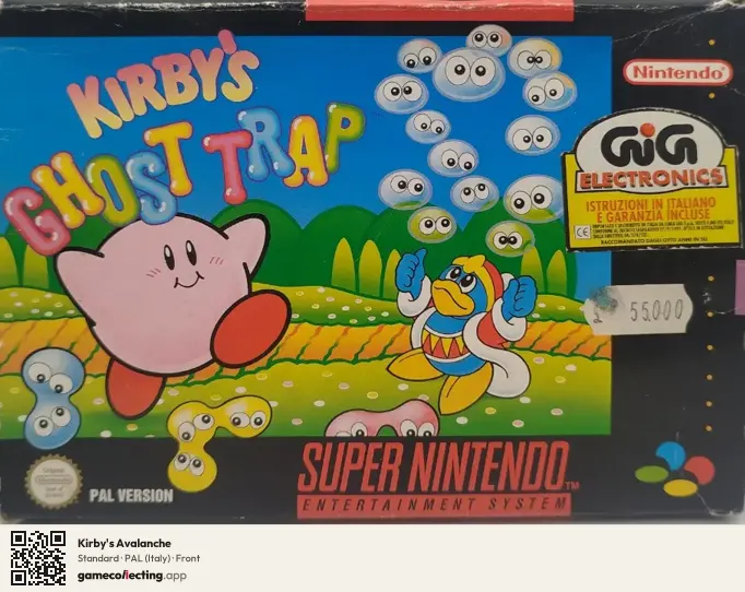 Kirby's Avalanche Super Nintendo Entertainment System, Italy box front