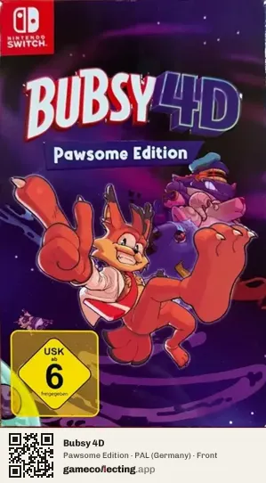 Bubsy 4D Nintendo Switch, Germany box front