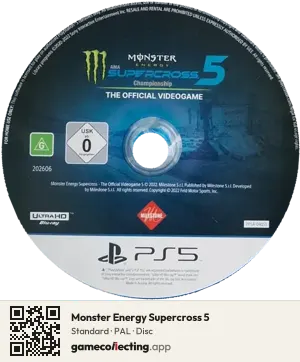 Monster Energy Supercross 5 PlayStation 5, PAL disc