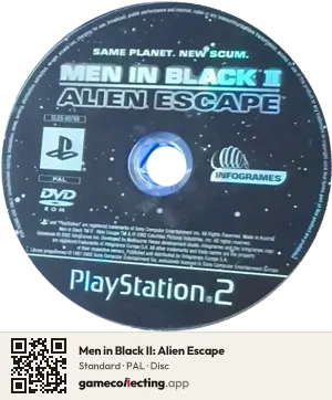 Men in Black II: Alien Escape PlayStation 2, PAL disc