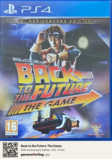 Back to the Future: The Game PlayStation 4, PAL box front