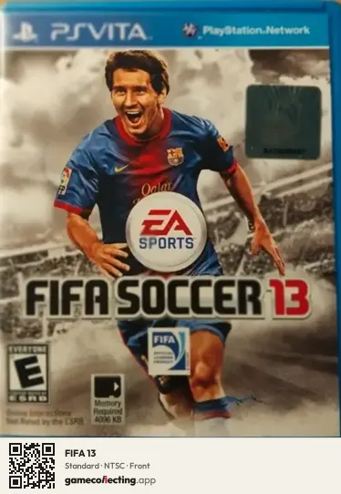 FIFA 13 PlayStation Vita, NTSC box front
