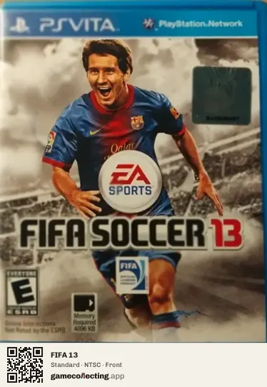 FIFA 13 PlayStation Vita, NTSC box front
