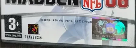 Madden NFL 06, the PEGI square on its front