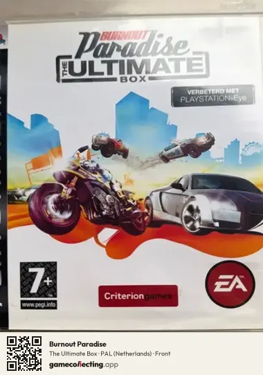 Burnout Paradise PlayStation 3, Netherlands box front