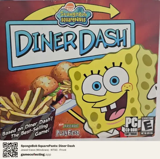 SpongeBob SquarePants: Diner Dash Computer, NTSC box front