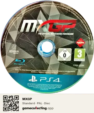 MXGP PlayStation 4, PAL disc