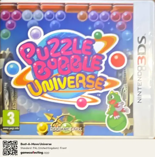 Bust-A-Move Universe Nintendo 3DS, United Kingdom box front