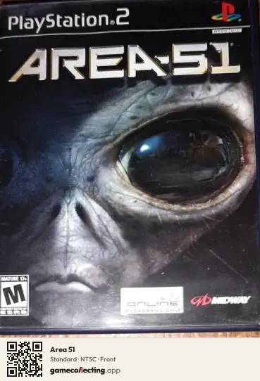 Area 51 PlayStation 2, NTSC box front