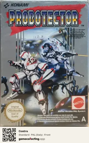 Contra Nintendo Entertainment System, Italy box front