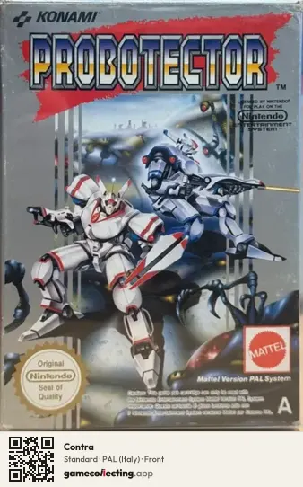 Contra Nintendo Entertainment System, Italy box front