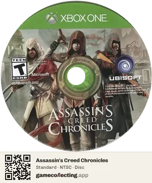 Assassin's Creed Chronicles Xbox One, NTSC disc