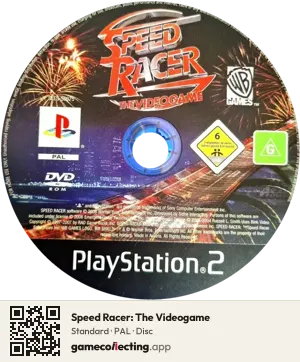 Speed Racer: The Videogame PlayStation 2, PAL disc