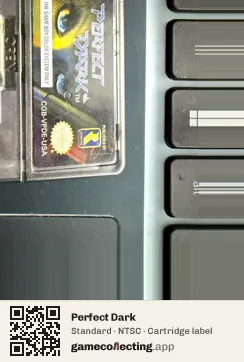 Perfect Dark Game Boy Color, NTSC cartridge label