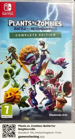 Plants vs. Zombies: Battle for Neighborville Nintendo Switch, United Kingdom box front