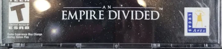 Star Wars Galaxies: An Empire Divided, the ESRB box on its front