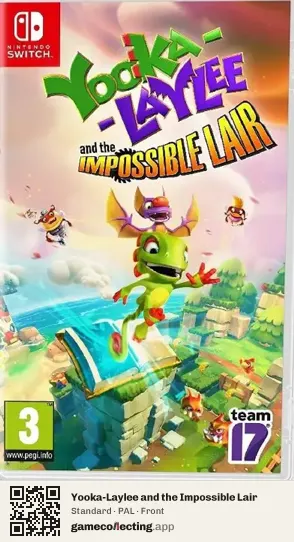 Yooka-Laylee and the Impossible Lair Nintendo Switch, PAL box front