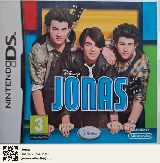 Jonas Nintendo DS, PAL box front