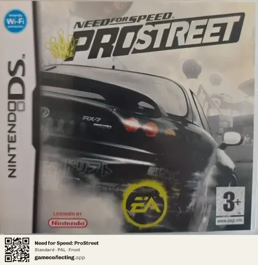 Need for Speed: ProStreet Nintendo DS, PAL box front