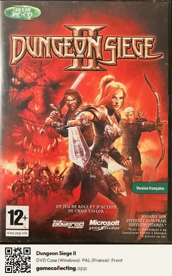 Dungeon Siege II Computer, France box front