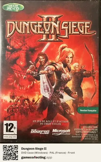 Dungeon Siege II Computer, France box front