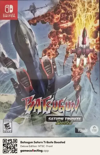 Batsugun Saturn Tribute Boosted Nintendo Switch, NTSC box front