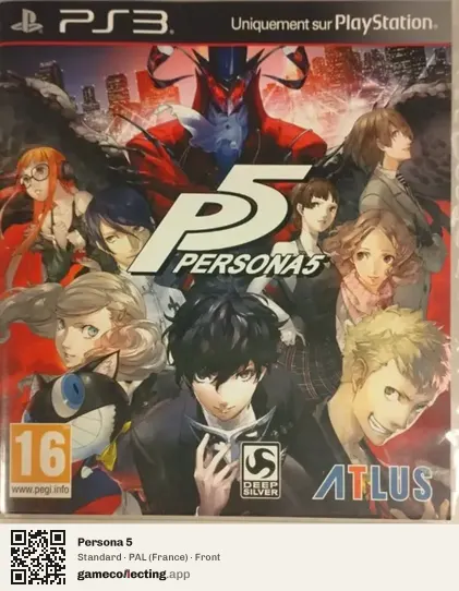 Persona 5 PlayStation 3, France box front