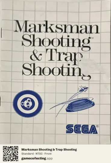 Marksman Shooting & Trap Shooting Sega Master System, NTSC box front