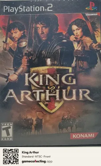 King Arthur PlayStation 2, NTSC box front