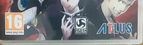 Persona 5, the PEGI square on its front