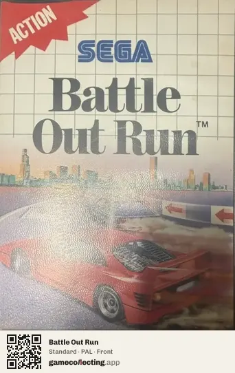 Battle Out Run Sega Master System, PAL box front