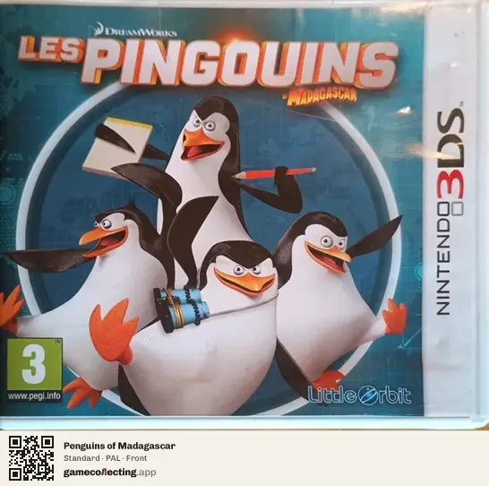 Penguins of Madagascar Nintendo 3DS, PAL box front