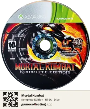 Mortal Kombat Xbox 360, NTSC disc