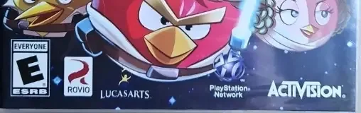 Angry Birds Star Wars, the ESRB box on its front