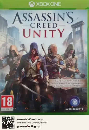 Assassin's Creed Unity Xbox One, France box front