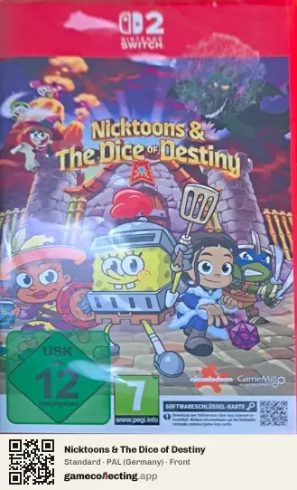 Nicktoons & The Dice of Destiny Nintendo Switch 2, Germany box front
