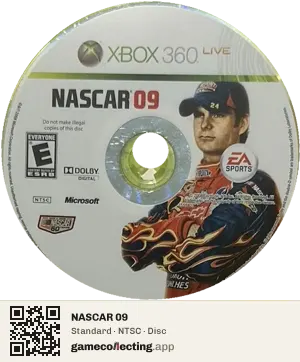 NASCAR 09 Xbox 360, NTSC disc