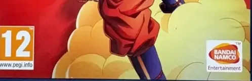 Dragon Ball Z: Kakarot, the PEGI square on its front