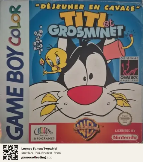 Looney Tunes: Twouble! Game Boy Color, France box front