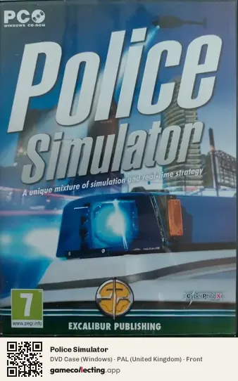 Police Simulator Computer, United Kingdom box front