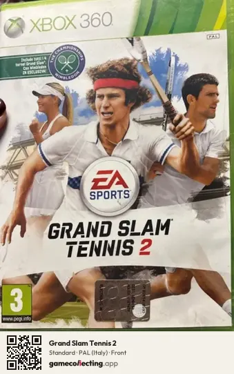 Grand Slam Tennis 2 Xbox 360, Italy box front